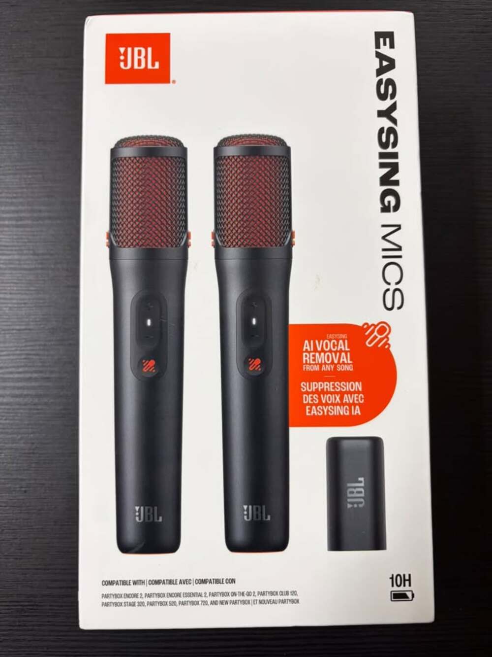 JBL EasySing Mics Wireless Karaoke Microphone (Sealed)